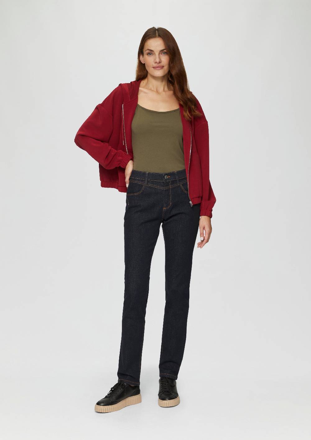 S.Oliver Jeans Betsy / Slim Fit / Mid Rise / Slim Leg / Rinsed Washed Zeitbegrenzte Promotion