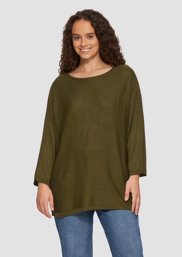 S.Oliver Strickpullover mit Fledermausarm 2025