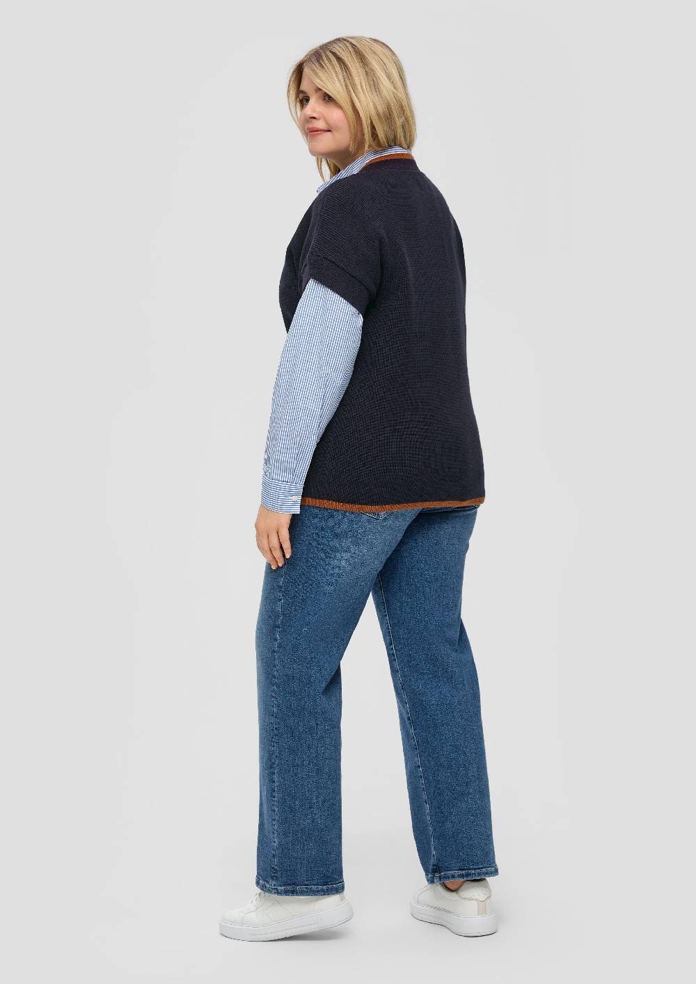 S.Oliver Pullover mit V-Ausschnitt Preisnachlass