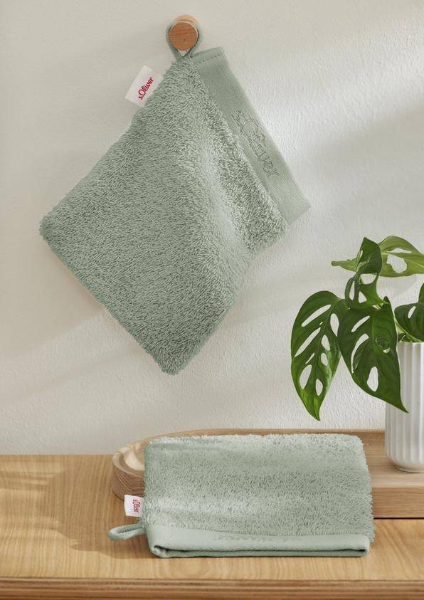 S.Oliver Waschhandschuh aus reiner Baumwolle Begrenztes Angebot