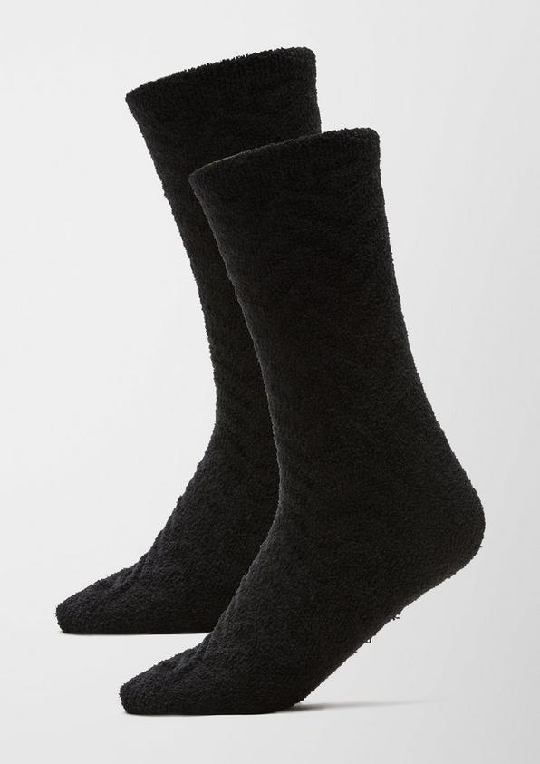 S.Oliver 2er-Pack Kuschelsocken mit Struktur Lagerräumung