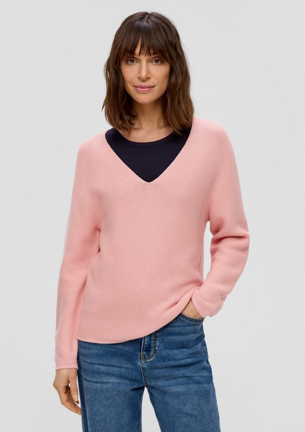S.Oliver Strickpullover mit V-Ausschnitt Black Friday