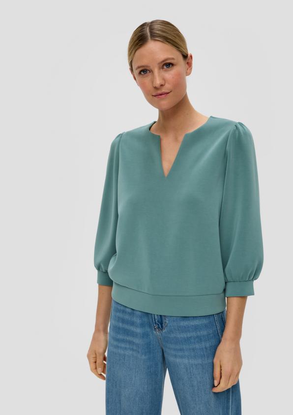 S.Oliver Langarmshirt mit Tunika-Ausschnitt Letzte 2 Tage