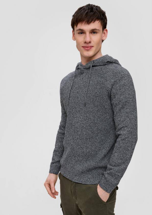 S.Oliver Strickpullover mit Kapuze Schlussverkauf