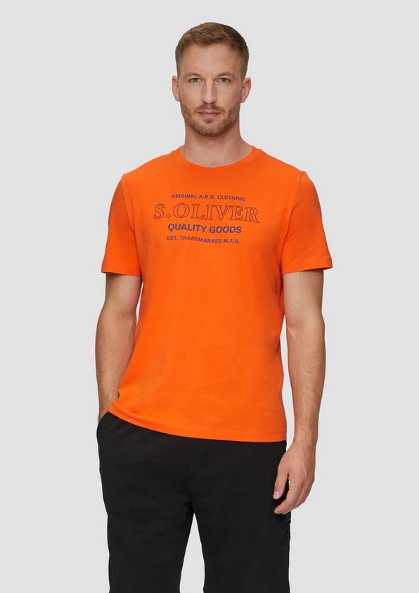 S.Oliver T-Shirt mit Logo-Motiven aus reiner Baumwolle Neueste Mode