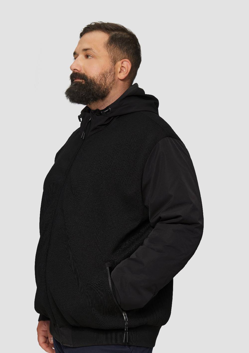 S.Oliver Hybrid-Jacke mit Strickelementen Letzter Tag