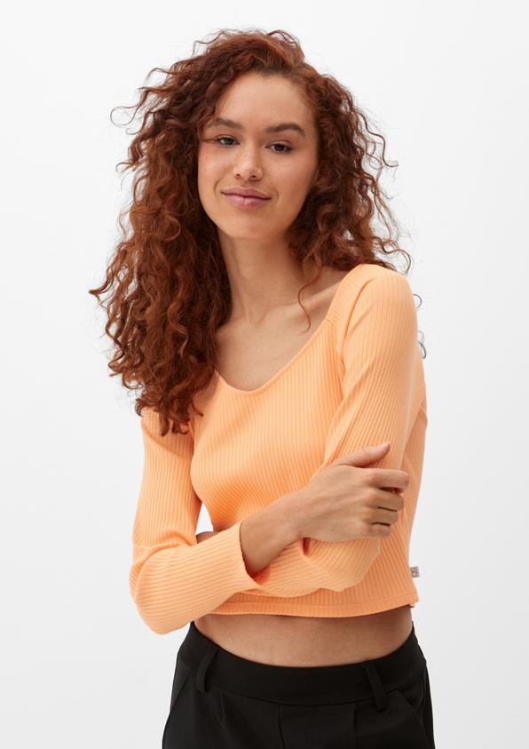 S.Oliver Longsleeve mit Rippstruktur Limitierter Zeitrabatt
