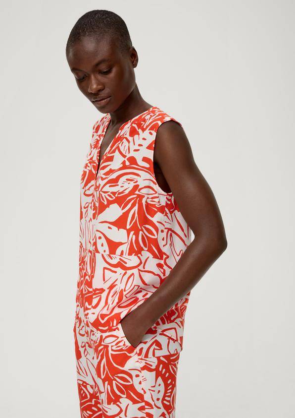 S.Oliver Viskosebluse mit Raffung Super Sparpreis