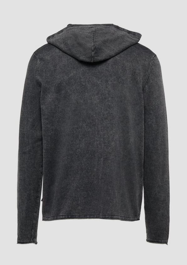 S.Oliver Kapuzenpullover aus Feinstrick in gewaschener Optik Black Friday Preise