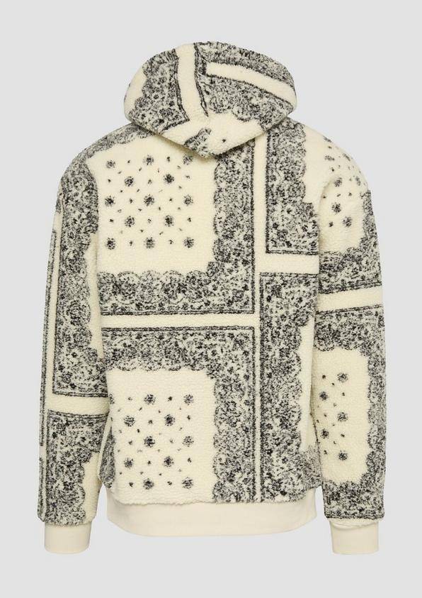 S.Oliver Sweatshirt aus Teddyplüsch im All-over-Print