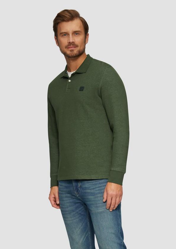 S.Oliver Poloshirt aus zweifarbigem Piqué Schlussverkauf