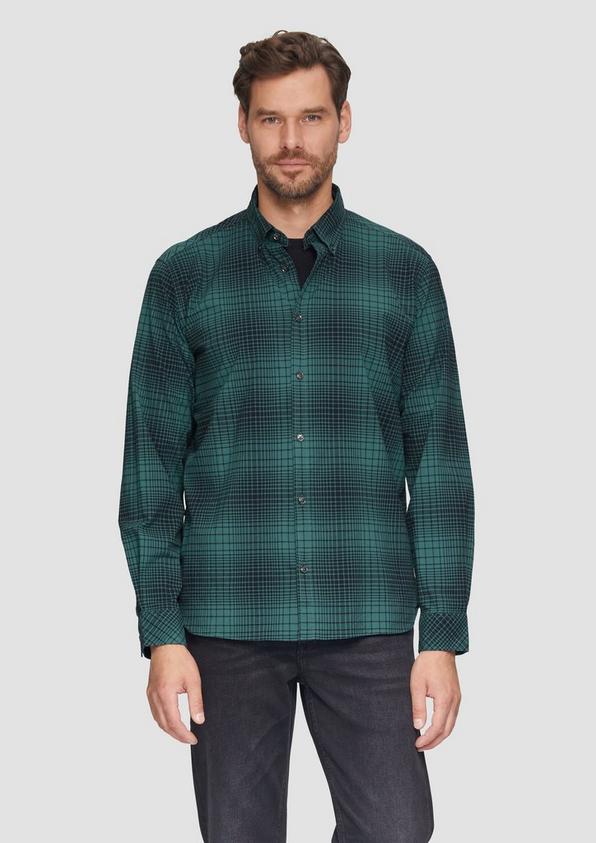 S.Oliver Regular Fit: Hemd mit Button-Down-Kragen aus Baumwollstretch Günstig kaufen