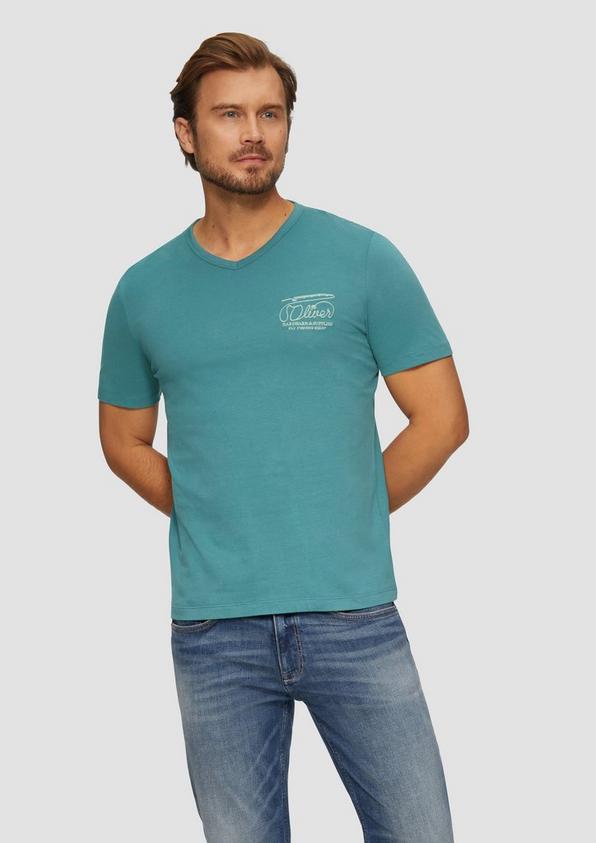 S.Oliver T-Shirt mit Logostickerei Heißer Verkauf
