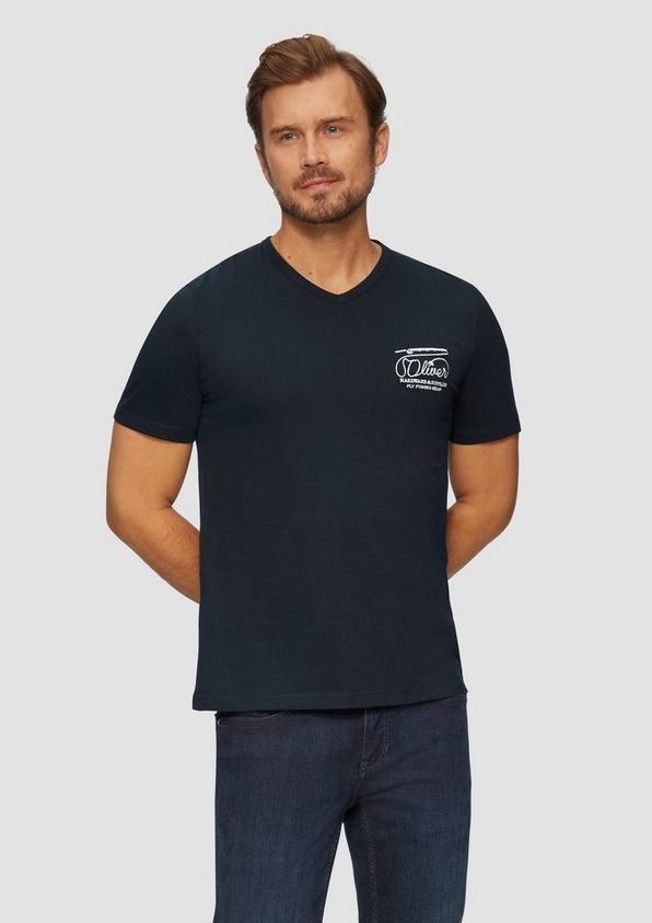 S.Oliver T-Shirt mit Logostickerei Online Outlet
