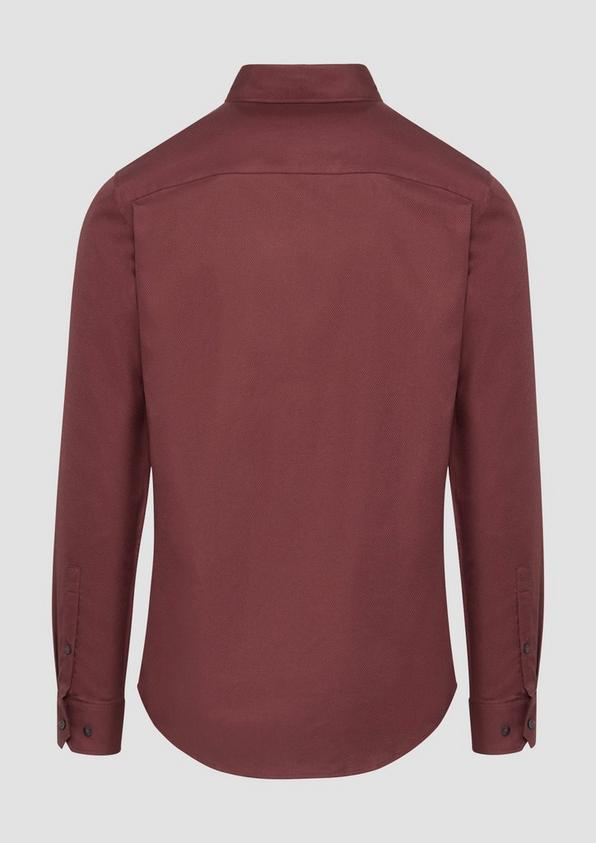 S.Oliver Tailored Fit: Fein strukturiertes Hemd aus Comfort Stretch