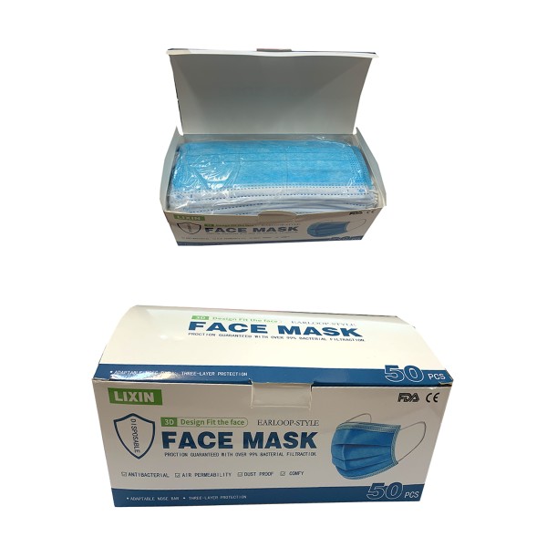 Sonia Originelli 50er Set 3-lagig Einwegmaske mit Ohrschlaufen Hygiene-Maske Gesichtsmaske Flash Sale