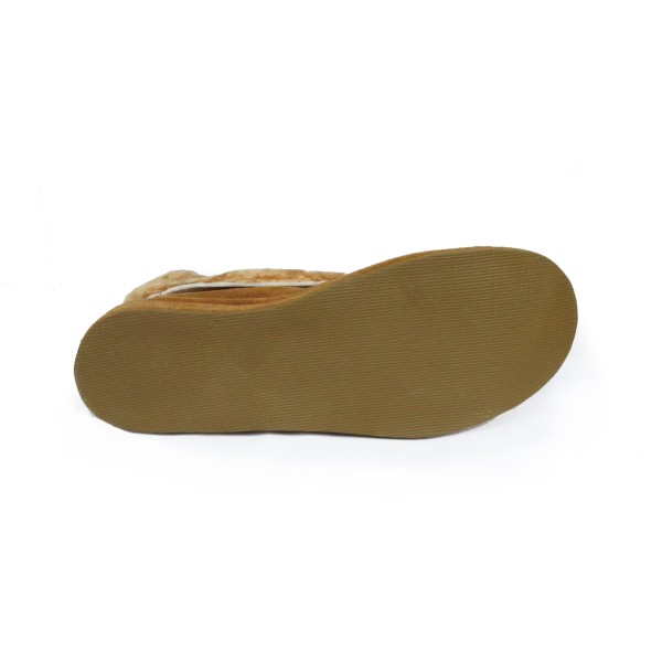 Sonia Originelli Damenpantoffel geschlossen Fellkranz Schuhe Schaf Lammfell EVA Sohle Leder Riesige Rabatte