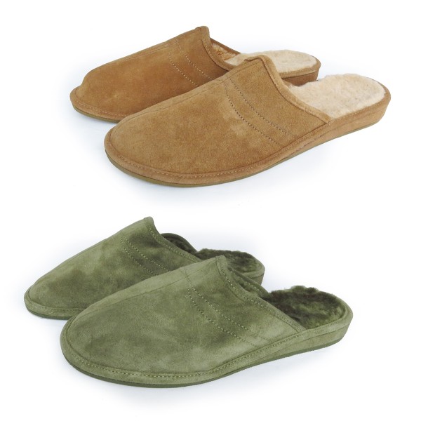 Sonia Originelli Herrenpantoffel Schuhe Schaf Lammfell EVA Sohle Echt Leder Fabrikladen