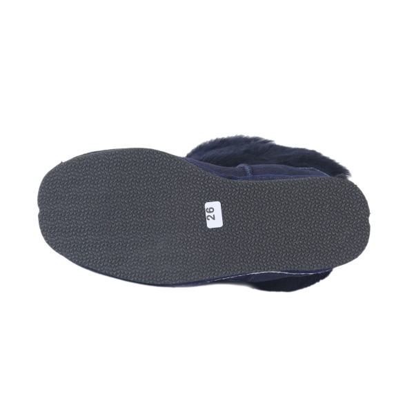Sonia Originelli Kinder Hüttenhausschuh Lammfell Schaffell Leder Sohle Outlet