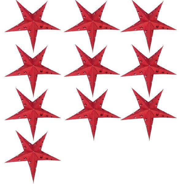 Sonia Originelli 10er Set Mini Weihnachtsstern 10cm Weihnachtsdeko im Angebot