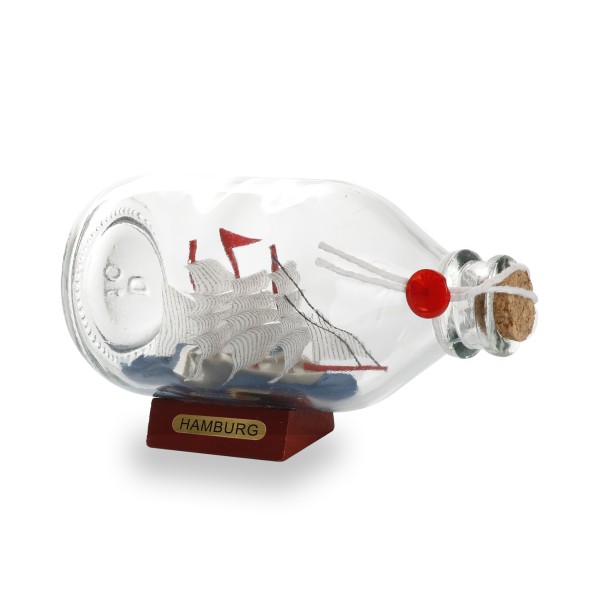 Sonia Originelli Buddelschiff Flaschenschiff "Hamburg" Rumflasche 14cm Flash Sale