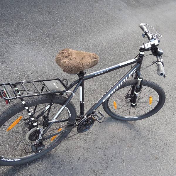 Sonia Originelli Fahrradsitzbezug Baumwolle Lammfell Bike Riemen Saisonale Angebote