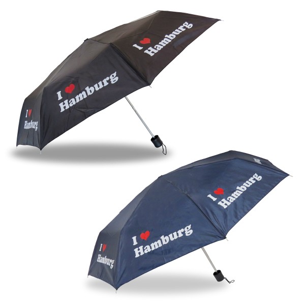 Sonia Originelli Taschenschirm "I love Hamburg" Regenschirm Schutz Stadt Riesige Rabatte