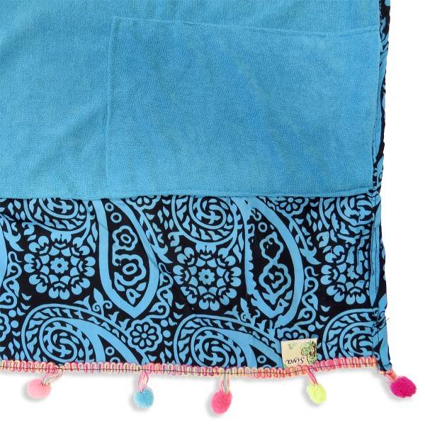 Sonia Originelli Strandtuch "Boho" Elefant Muster Bommel Bunt Laken Tuch Picknick Fabrikladen