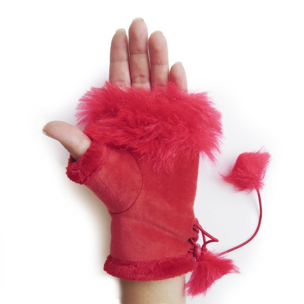 Sonia Originelli Damenhandschuhe Fingerlos Wuschel Kunstfell Handstulpe Rabatte dieses Monats