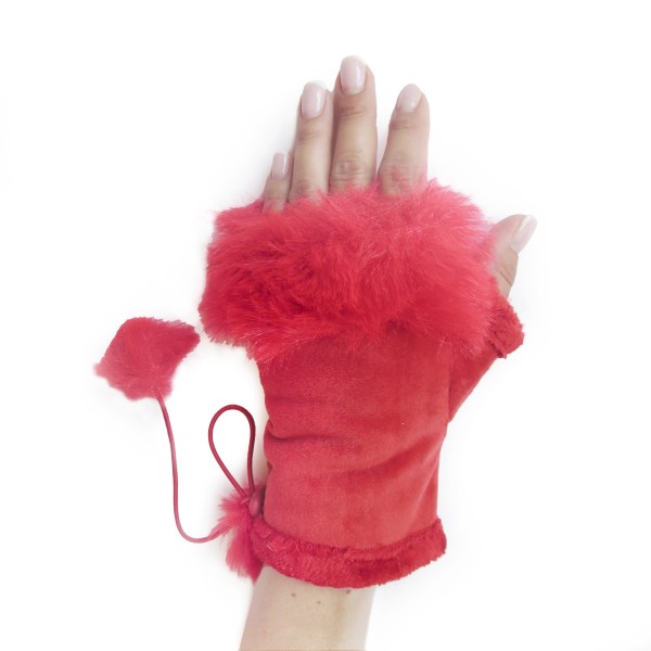 Sonia Originelli Damenhandschuhe Fingerlos Wuschel Kunstfell Handstulpe Rabatte dieses Monats
