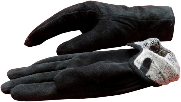 Sonia Originelli Damenhandschuhe Leder Schmal Winter Finger Gefüttert 2025