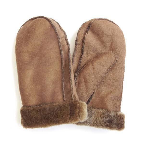 Sonia Originelli Fausthandschuhe Faux-Leder Velouroptik Kunstfell Samt Velvet kuschelig Verkauf