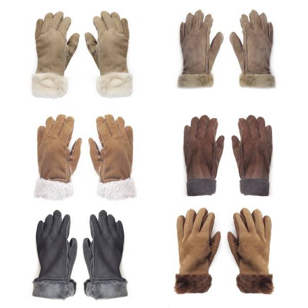 Sonia Originelli Handschuhe aus Lammfell Schaffell unisex hochwertig warm Meist gekauft