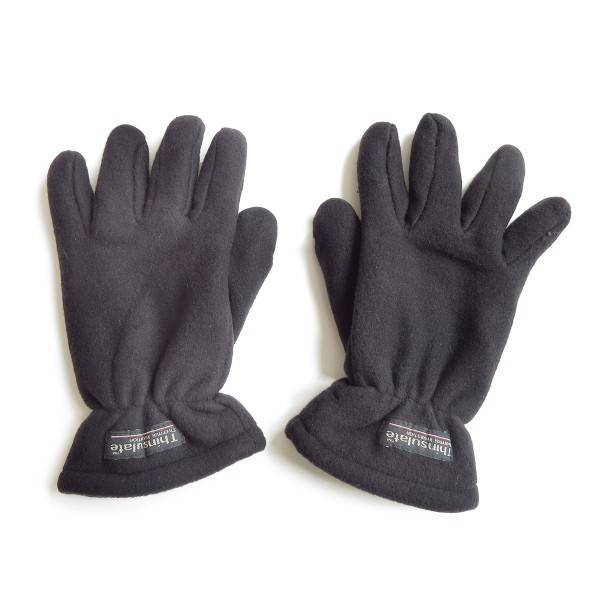 Sonia Originelli Handschuhe Winter Finger Fleece Schwarz Klettverschluss Limitierter Zeitrabatt