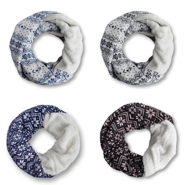 Sonia Originelli Loop "Flower" Schal Kuschelfell Polyester Winter Exklusivangebot