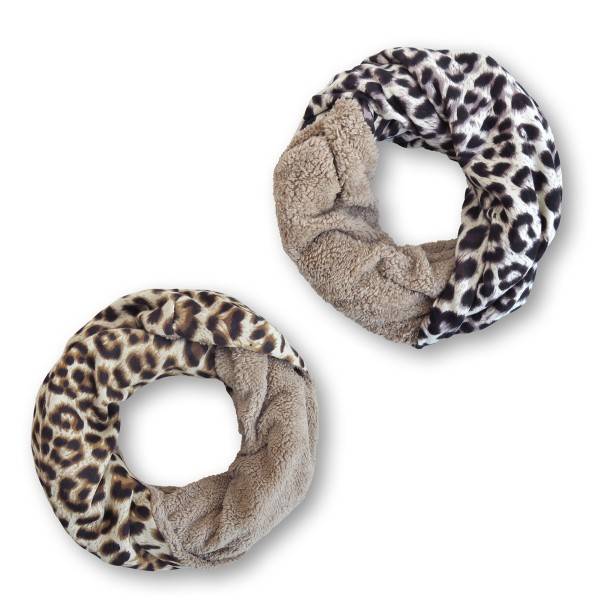 Sonia Originelli Loop "Leo" Schal Kuschelfell Polyester Winter Preisnachlass
