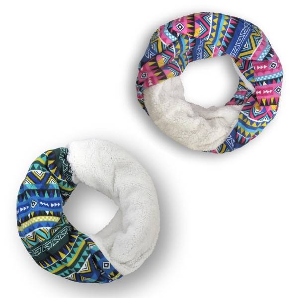 Sonia Originelli Loop "Retro" Schal Kuschelfell Polyester Winter Cyber Monday