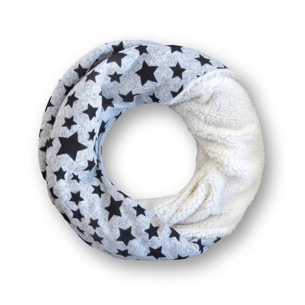 Sonia Originelli Loop "Stern" Schal Kuschelfell Polyester Winter Weihnachtsangebot