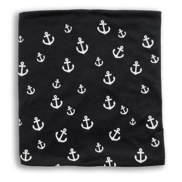 Sonia Originelli Loop Schal "Mini Anker" Maritim Allover Print Sommer Mundschutz Atemschutz Lagerräumung