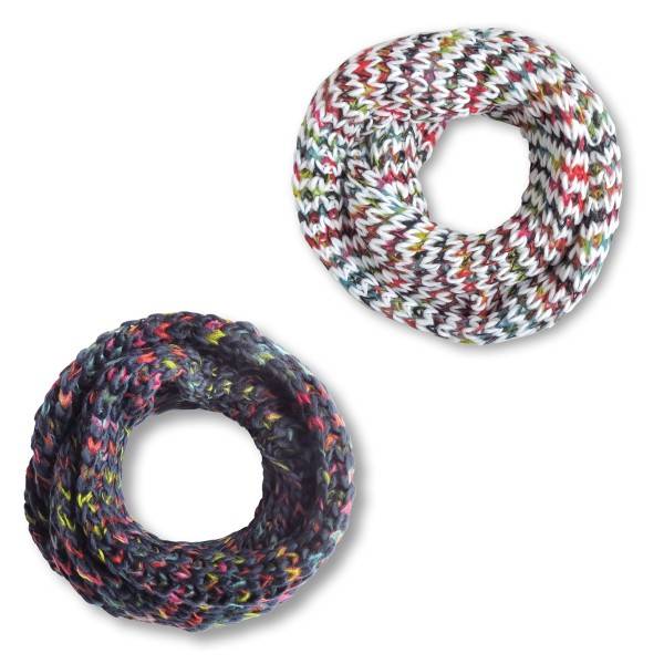 Sonia Originelli Loop Schal Regenbogen Strick kuschelig weich Exklusive Angebote
