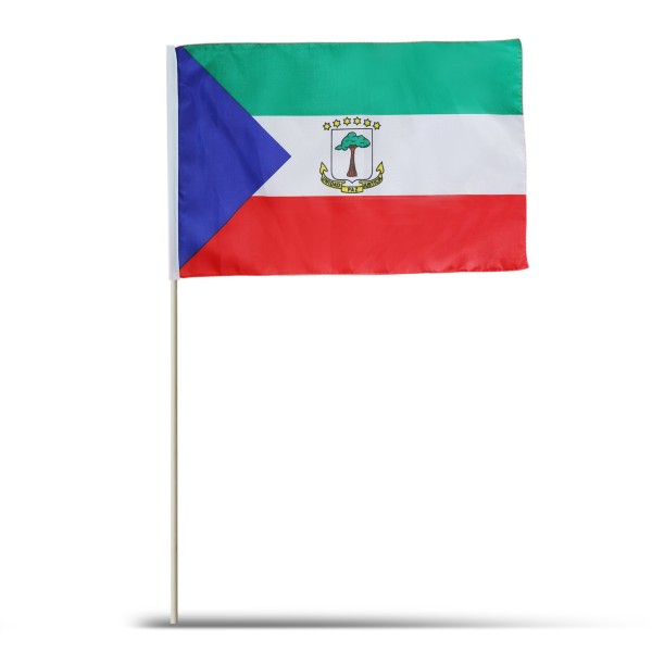 Sonia Originelli 10er Set Fahne Flagge Winkfahne "Äquatorial Guinea" Handfahne EM WM Saisonale Angebote