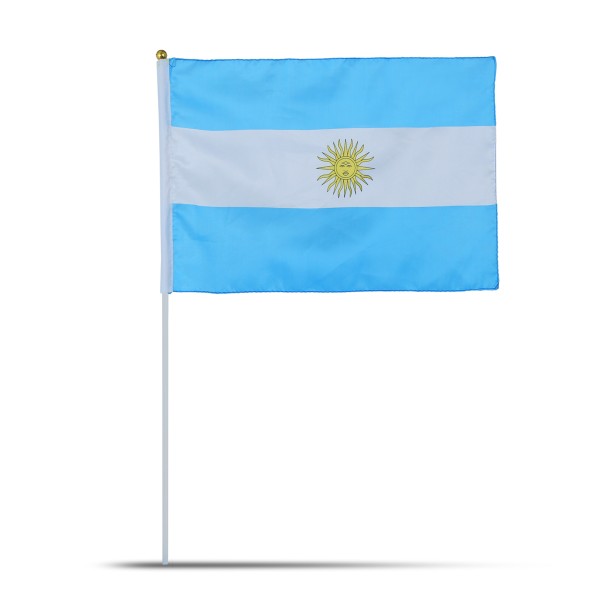 Sonia Originelli 10er Set Fahne Flagge Winkfahne "Argentinien" Argentina Handfahne EM WM Räumungsverkauf