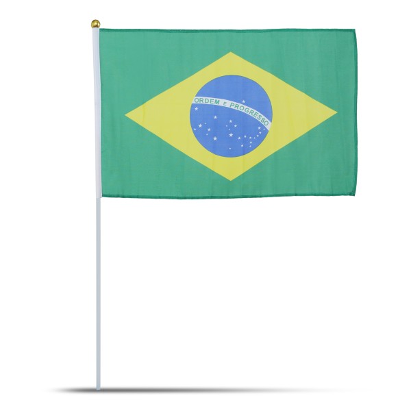 Sonia Originelli 10er Set Fahne Flagge Winkfahne "Brasilien" Brazil Brasil Handfahne EM WM VIP-Rabatte