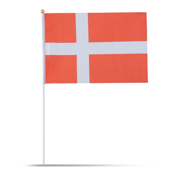 Sonia Originelli 10er Set Fahne Flagge Winkfahne "Dänemark" Denmark Handfahne EM WM Super Sparpreis