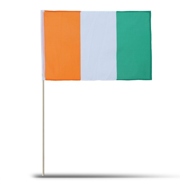 Sonia Originelli 10er Set Fahne Flagge Winkfahne "Elfenbeinküste" Ivory Coast Handfahne EM WM Letzte 3 Tage