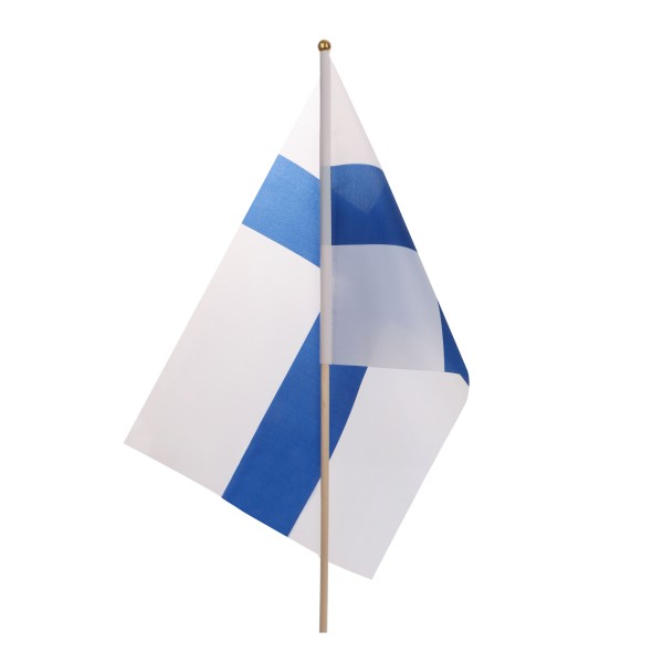 Sonia Originelli 10er Set Fahne Flagge Winkfahne "Finnland" Finland Handfahne EM WM Letzter Tag