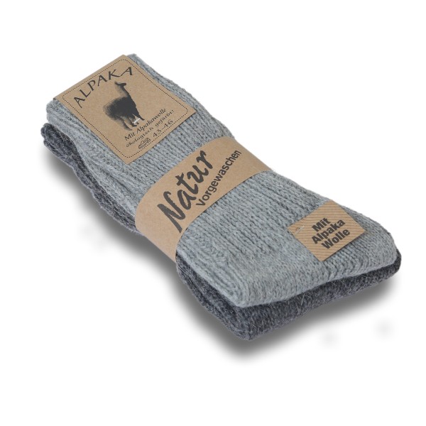 Sonia Originelli 2 Paar Alpakasocke "Medium" Winter Warm Schafwolle Speichern exportieren
