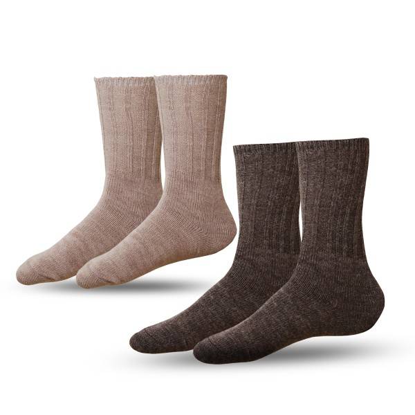 Sonia Originelli 2 Paar Alpakasocken "Dünn" Umschlag Alpakawolle Unisex Winter Online