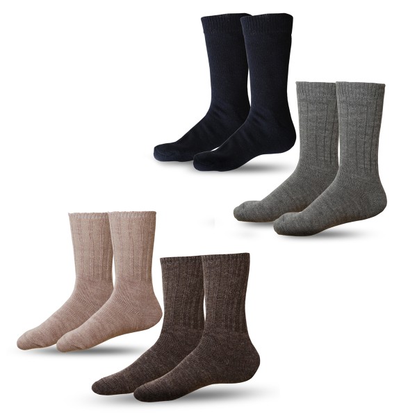 Sonia Originelli 2 Paar Alpakasocken "Dünn" Umschlag Alpakawolle Unisex Winter Online