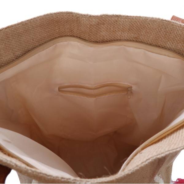 Sonia Originelli Canvas Shopper "Anker" Strandtasche Bommel Quasten Meist gekauft